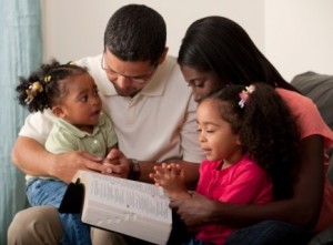 A healthy and happy mixed race family